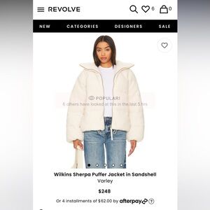 Varley Wilkins Sherpa Puffer Jacket